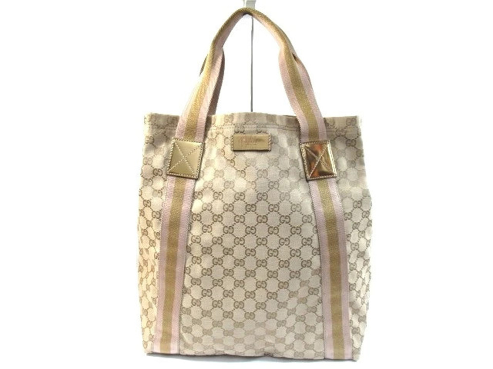 Gucci bag tote GG canvas Beige Cream